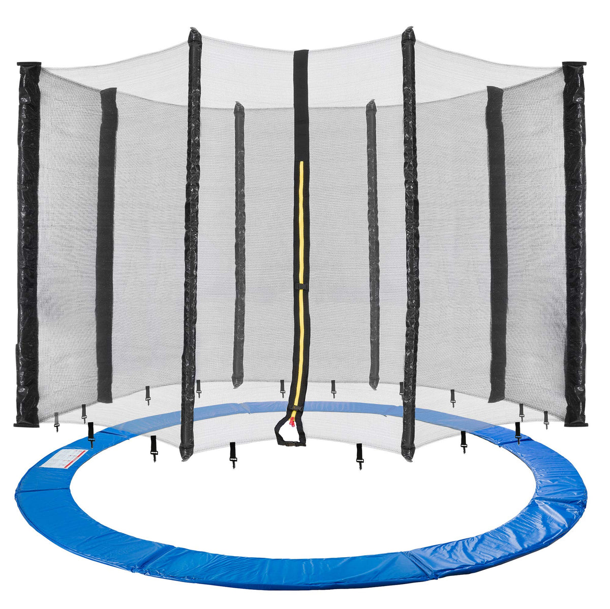 Arebos Randabdeckung und Sicherheitsnetz für Trampolin 305 cm, PVC-Oberfläche, 20 mm Polsterung
