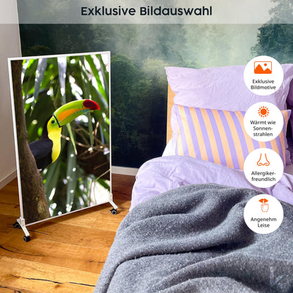 Könighaus Infrarotheizung Standgerät – 800W mobil Thermostat