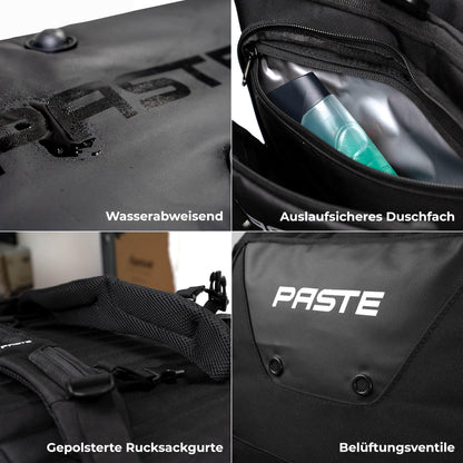 PASTE Sporttasche 68L mit Rucksackfunktion, Schuh- & Nassfach
