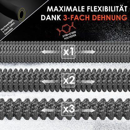 KESSER flexibler Gartenschlauch 45 m mit Sprühpistole, Anthrazit