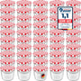 WELLGRO Einmachgläser 230ml mit Schraubdeckel 100er Set rot kariert: Mit rot karierten Deckeln für Konservierung.
