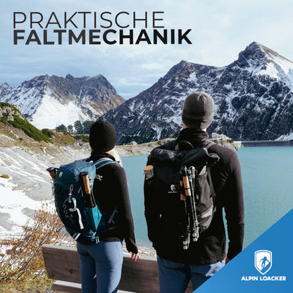 ALPIN LOACKER Trekkingstöcke faltbar Carbon - Korkgriff 115-135 cm