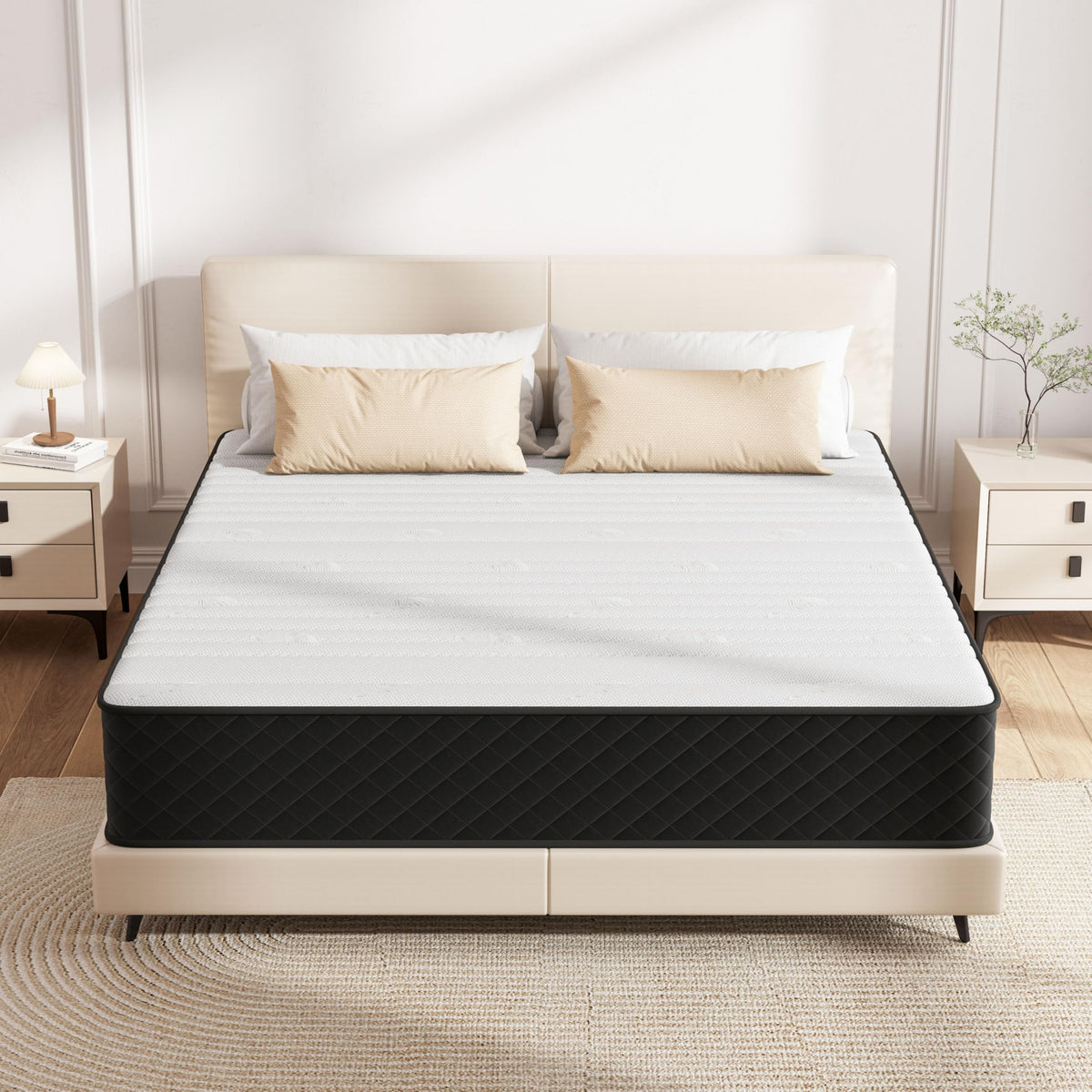 Matoresu Taschenfederkernmatratze 140x200 cm H4 mit Memory Foam, Höhe 25 cm