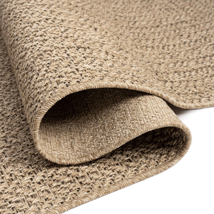 Teppich-Traum Outdoor Teppich Jute-Look beige/braun 140x200 cm