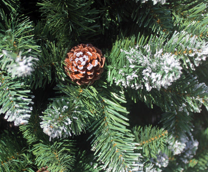 RS Trade Schneebaum Künstlicher Weihnachtsbaum 180cm mit Schnee