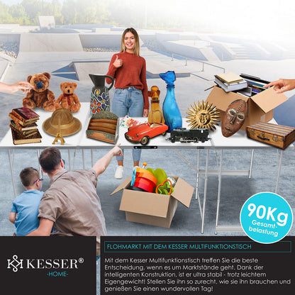 KESSER® Multifunktionstisch Profi 3-teilig Klapptisch 100x60cm