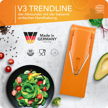 Börner Gemüsehobel V3 Gemüseschneider - Profi Set Orange