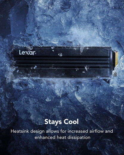 Lexar NM790 Interne SSD 2TB NVMe PCIe 4.0 mit Kühlkörper