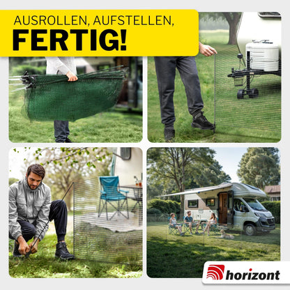 horizont Begrenzungszaun FIX – mobiler Zaun 20m x 90cm engmaschig