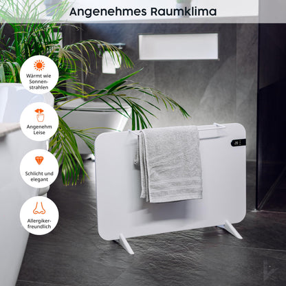 Könighaus 600W Smart Dual-Infrarotheizung V2 – Weiss