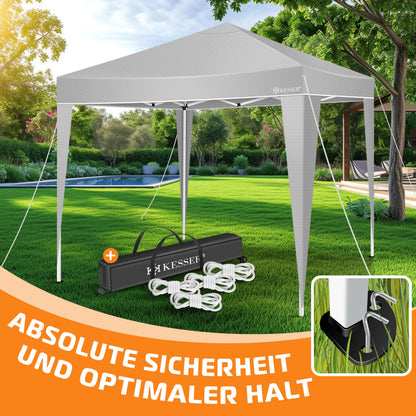 KESSER® Pop-Up Faltpavillon 3x3m Gartenpavillon - Grau