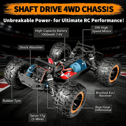 HAIBOXING RC Monster Truck 16889, 4WD, 1:16, 36 km/h, 2,4 GHz