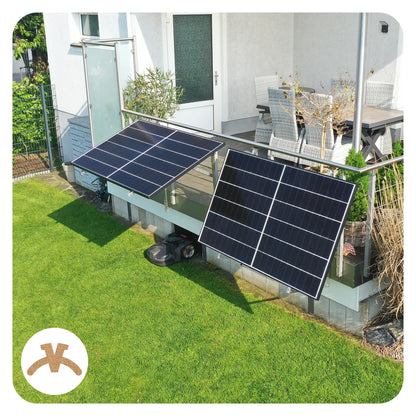 4er-Set Solarmodul Halterung – Neigbar bis 114.5cm Modulbreite