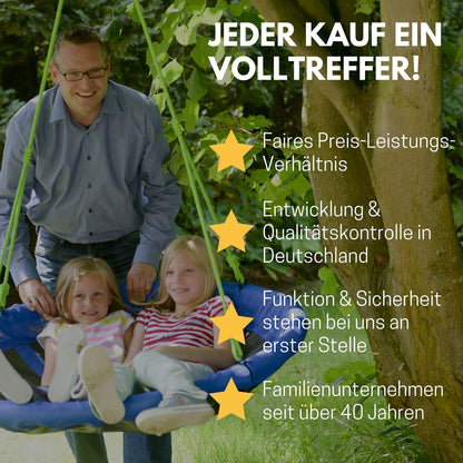 Best Sporting Nestschaukel Ø 100 cm, höhenverstellbar, bis 150 kg