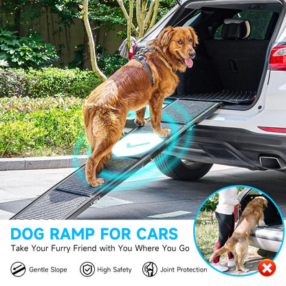 CO-Z Hunderampe faltbar 160cm Einstiegshilfe Auto - für grosse Hunde