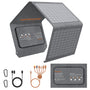 MHPOWOS Faltbares Solarpanel 40W – Tragbares Ladegerät. Rechteckiges, dunkles Faltpanel. Wandelt Sonnenlicht in Energie für portable Endgeräte.