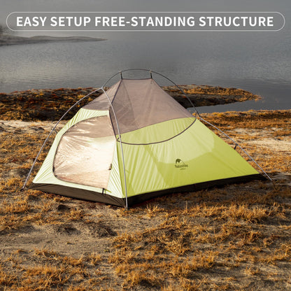 Naturehike Cloud up 2 Ultraleicht Zelt 2P - Upgrade 20D Waldgrün