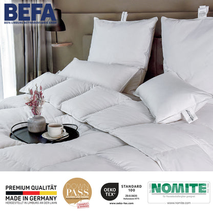 BEFA NATUR Daunendecke Ganzjahr 90% Daunen – 135x200 cm