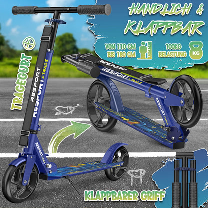 RE:SPORT Cityroller Scooter klappbar, höhenverstellbar, bis 100 kg