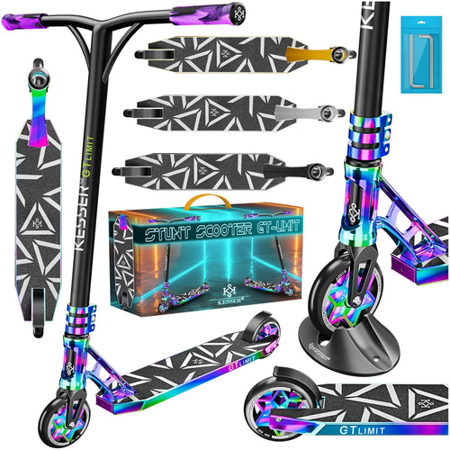 KESSER Stunt Scooter GT-Limit: Stuntscooter mit 360° Lenkung, T-Lenker und Deck. Für anspruchsvolle Tricks im Skatepark.