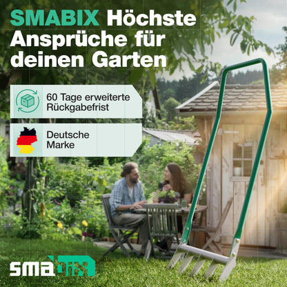 Smabix® Broadfork Grabegabel – 5 Zinken, robust & rückenschonend