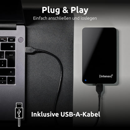 Intenso Portable Hard Drive 1TB Externe Festplatte USB 3.2 Refurbished