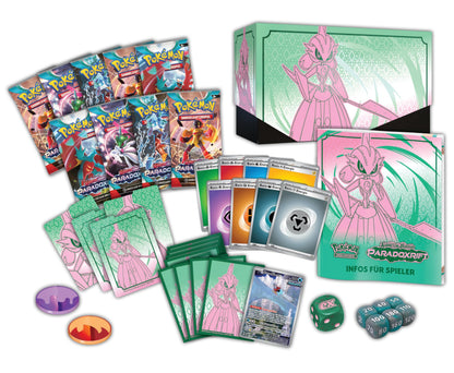 Pokémon TCG: Top-Trainer-Box Karmesin & Purpur Paradoxrift – Eisenkrieger