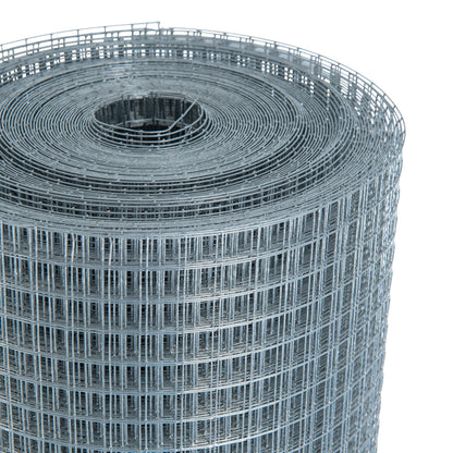 ESTEXO Volierendraht feuerverzinkt, 25 m, Höhe 1 m, 12 x 12 mm
