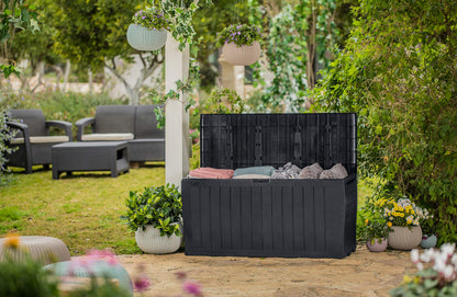 Keter Marvel Plus Wetterfeste Aufbewahrungsbox 270L Grau