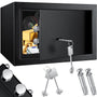 KESSER Möbeltresor mit Doppelbartschloss, Safe 30x20x20 cm, schwarz – kompakter Stahlkorpus