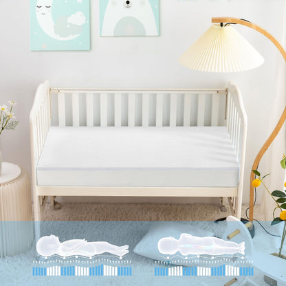 BedStory Babymatratze 70 x 140 cm, verstellbare Härte, 12 cm hoch