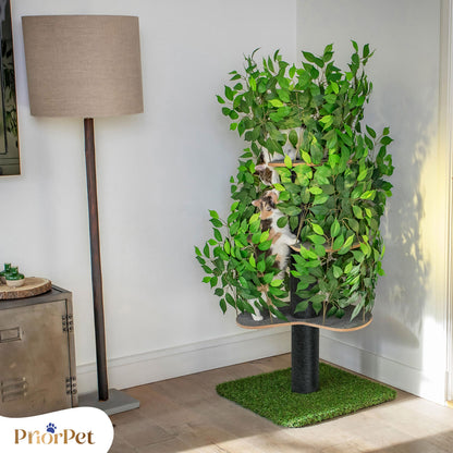 Kratzbaum Natur Patentierter Cat Tree – Gross, Blätter austauschbar