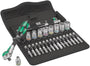 Wera Zyklop Speed-Knarrensatz 8100 SA 6 - 1/4 Zoll, 28-teilig. Grüne/schwarze Ratsche mit Steckschlüsseln zum schnellen Anziehen von Schrauben.