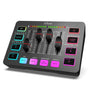 FIFINE MI19 Gaming Audio Mixer – Mischpult mit XLR und RGB, Bedienelemente an der Vorderseite