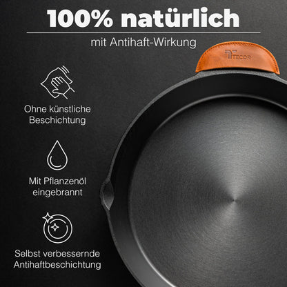 TECOR Gusseisenpfanne Induktion – 20 cm, geschliffen