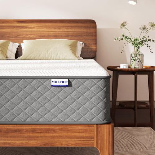 MOLPHIT 7-Zonen Taschenfederkern Matratze 140x200x25cm H3/H4, gepolstert. Bietet optimale Körperanpassung für Schlaf.