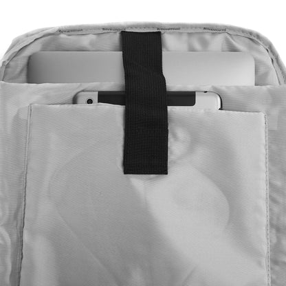 Ela Mo Rolltop Rucksack Damen mit Laptopfach, Lightgrey Orange Pop