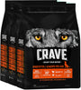 Crave Adult Trockenfutter Hund Truthahn & Huhn Getreidefrei 3x2,8kg: Bräunliche Kroketten. Getreidefreies Alleinfuttermittel für erwachsene Hunde.