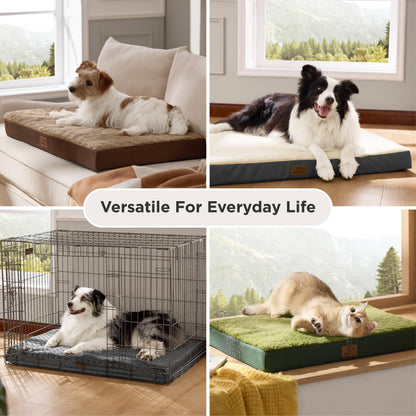 BEDSURE Orthopädisches Hundebett für kleine Hunde 76x51 cm dunkelgrau