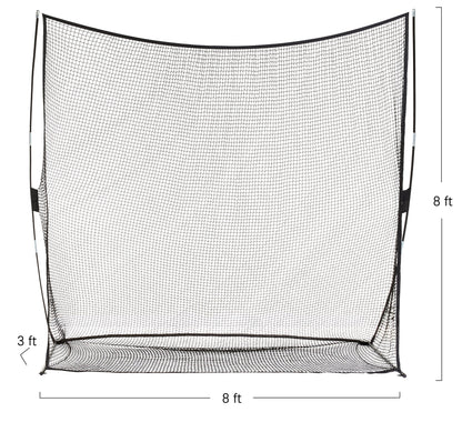 Amazon Basics Golf-Trainingsnetz tragbar - 2.44x2.44m schwarz