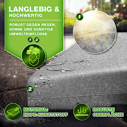 tillvex Sonnenschirmständer 90 L / 120 kg, 4-teilig, für Ampelschirm