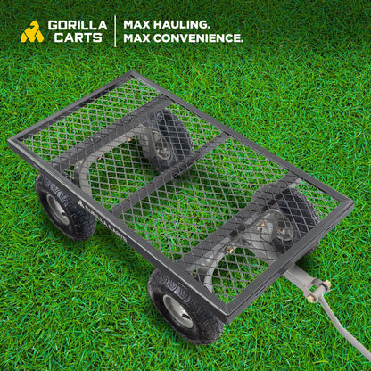 Gorilla Wandelbarer Garten-Transportwagen 362.9 kg – Schwarz