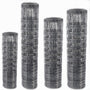 Aquagart Wildzaun 150/12/30 Knotengitter Zaun 50m. Silbernes Knotengitter, 150cm hoch, zum Schutz vor Wildtieren.