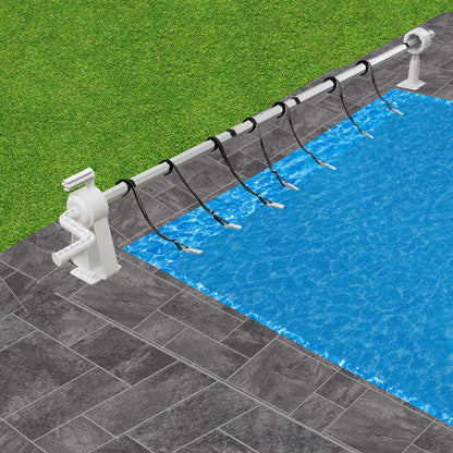 Arebos Poolaufroller AR-HE-PA16 für Solar- und Poolplanen
