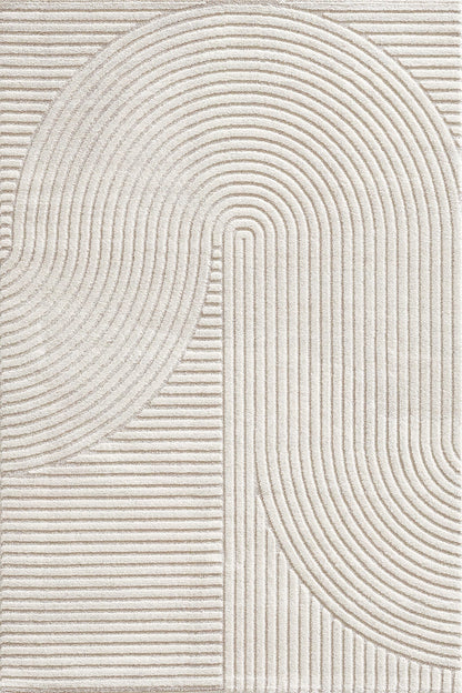 The Carpet Everest Kurzflor Teppich Panglao - Creme 140x200cm