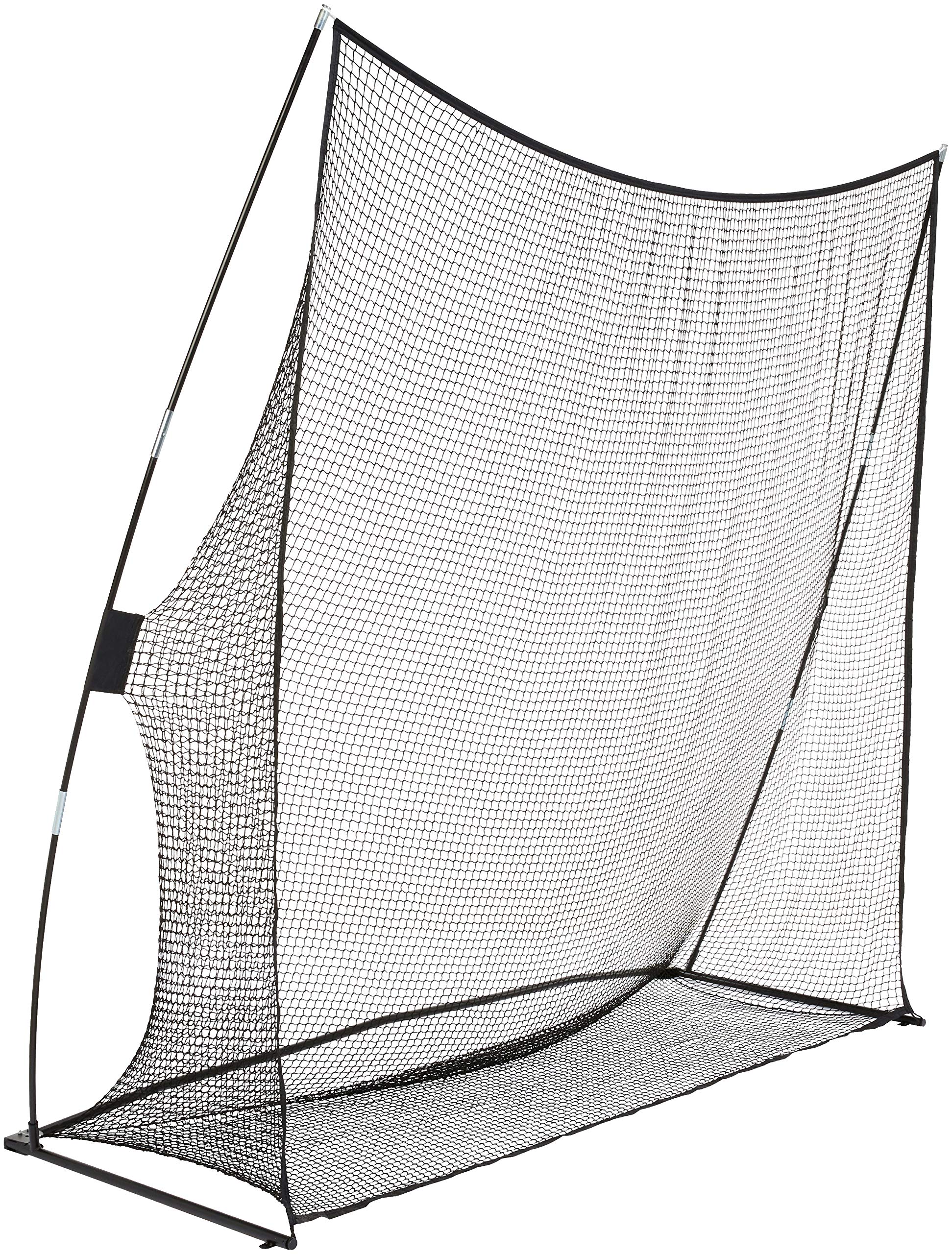 Amazon Basics Golf-Trainingsnetz tragbar - 2.44x2.44m schwarz. Großes, schwarzes Netz zum Üben von Golf-Abschlägen mit Bällen.