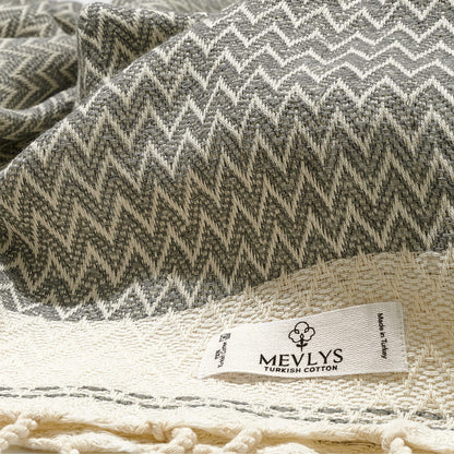 MEVLYS Hamamtuch 2er Pack, Saunatuch aus Baumwolle, 100x180 cm