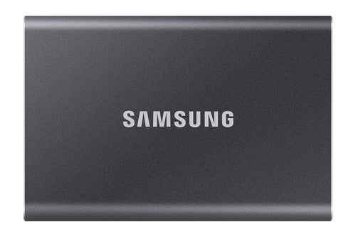 Samsung Portable SSD T7 - Externe SSD 4 TB Grau USB 3.2. Rechteckige, graue SSD für schnelle Datenspeicherung über USB 3.2.