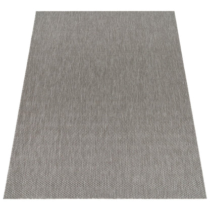 Paco Home Outdoor Teppich Sisaloptik Flachgewebe Grau 200x280 cm